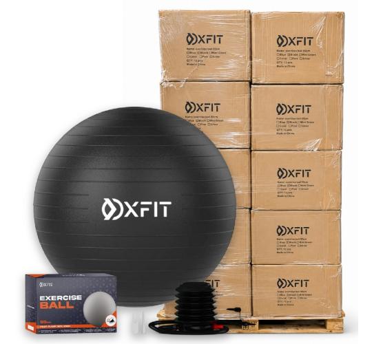 Pallet of 335 OXFIT Anti-Burst Exercise Balls with Foot Pumps (55cm)