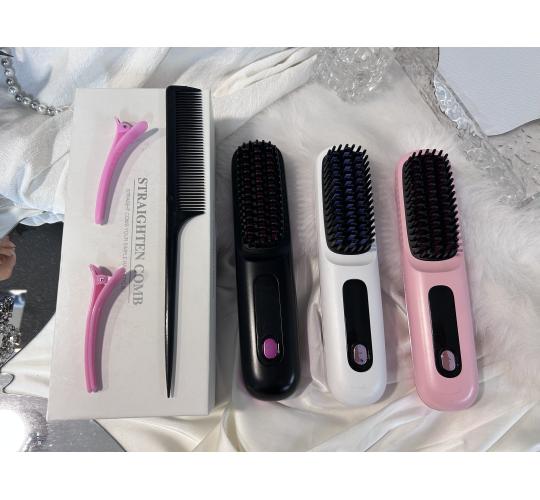 250x Electric Hair Straightening Brush Combs – 100 Black / 100 Pink / 50 White, New Boxed
