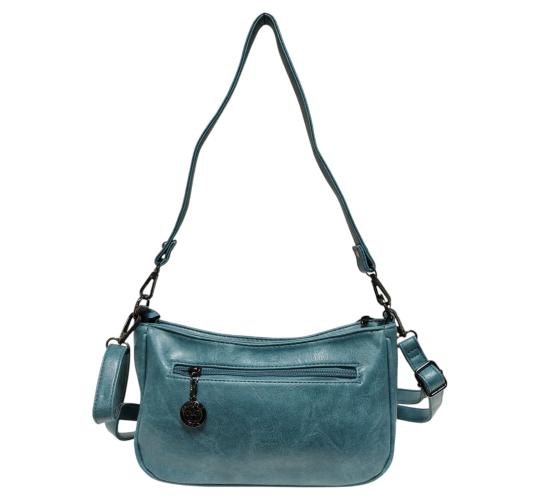Mix 35 pcs Various Colours--Soft PU Leather Two Zipper Under Arm Shoulder Bag Cross Body Bag