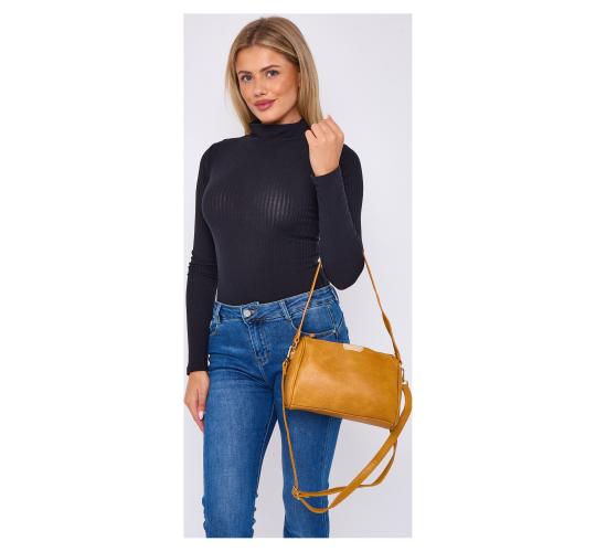 Mix 35 pcs various colours --Classic Soft Pu Leather Small 3 Compartment Shoulder Bag Cross Body Bag