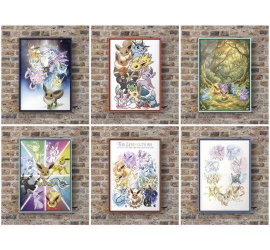 A4 Eeveelutions Pokemon Art Prints
