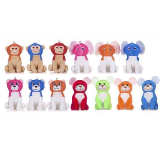 6.5"/16cm Mixed Animal Plush Grabber Prizes x240 - Clearance Soft Toys