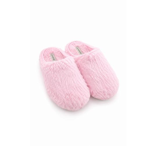 One Off Job Lot of 12 Brakeburn Brakeburn Pink Fluffy Slip On Slippers (UK3-8)