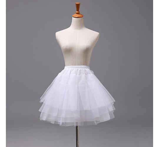 Girls White Petticoat Underskirt Short Skirt for Dress Outfit 3-10Y One size