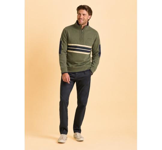 One Off Job Lot of 5 Brakeburn Mens Green Quarter Zip Sweat (M-XL)