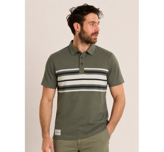 One Off Job Lot of 4 Brakeburn Mens Chest Stripe Polo (S-XL)