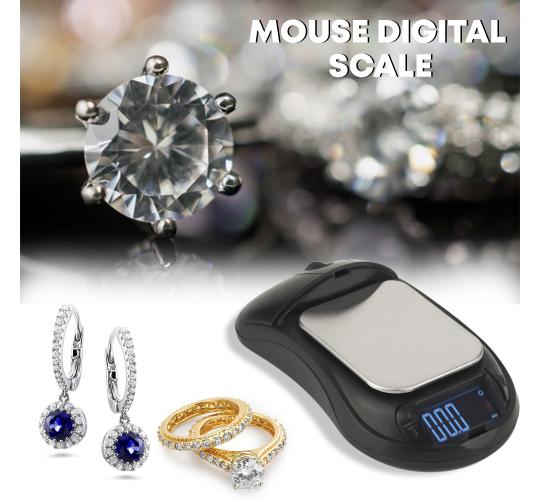Portable LCD Digital Mouse Scale 50 Pcs High Precision Jewellery Pocket Weighing Scale Wholesale Clearance