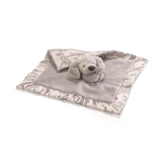 Gund Spunky Dog Lovey Blanket 16 Gray