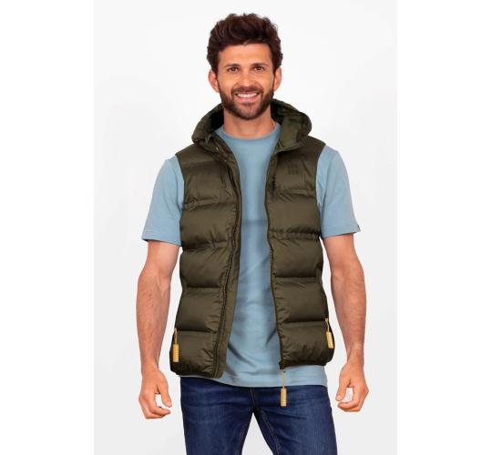 One Off Job Lot of 4 Brakeburn Mens Green Hooded Gilet (S-XL)