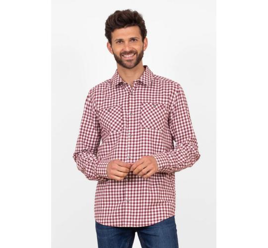 One Off Job Lot of 7 Brakeburn Mens Burgundy Gingham Shirt (S-XXL)