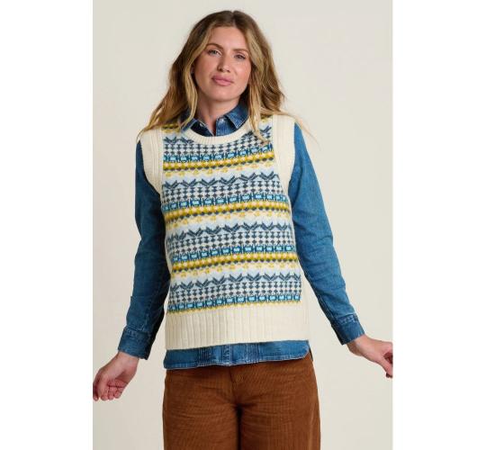 Job Lot of 2 Brakeburn Women's Fairisle Knitted Vests (UK 8 & 18)