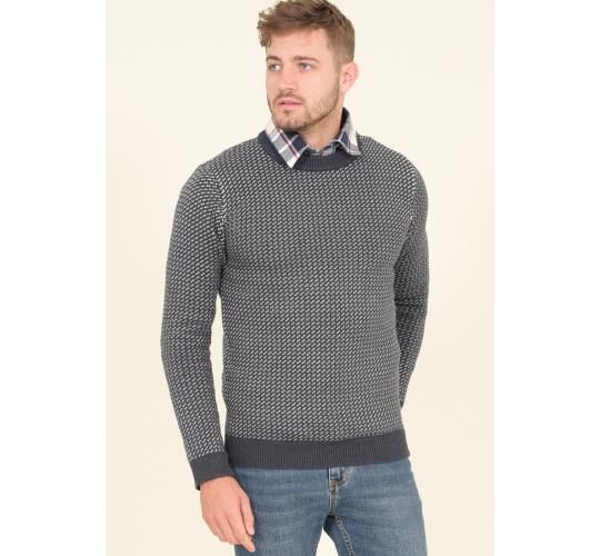 Job Lot of 2 Brakeburn Men's Navy Fishermans Crew Neck Jumpers XXL