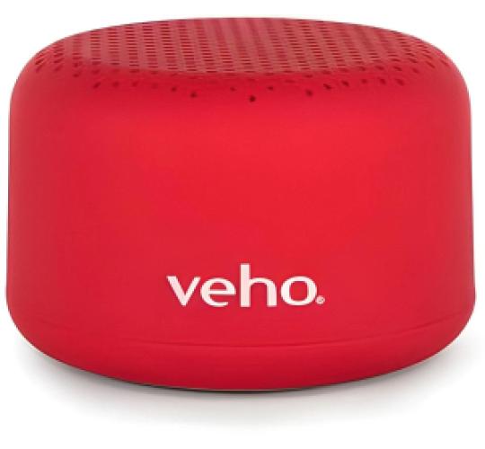 Wholesale Lot of 5 Veho MX Red Bluetooth Speakers - Grade A1