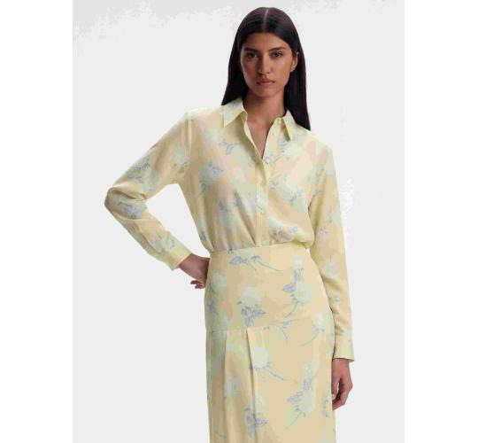 Viscose-Silk Roses Print Blouse & Skirt — Brand New With Tags