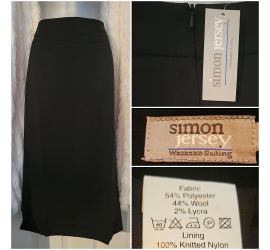 #2 Lot of 20 pcs Simon Jersey Black Skirts Sz 8-28