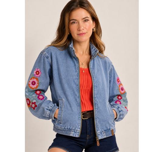 One Off Job Lot of 6 Brakeburn Women’s Embroidered Denim Jackets (Size 8)