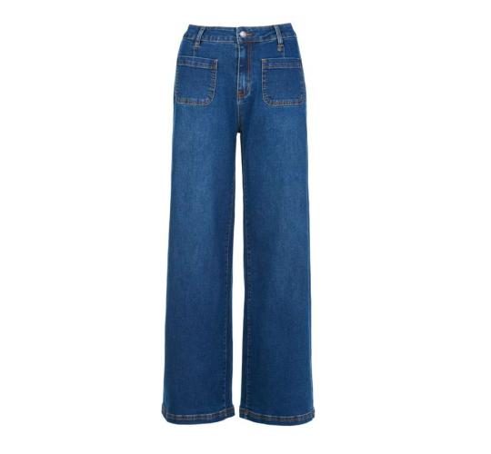 Job Lot of 2 Brakeburn Women's Blue Wide Straight Leg Jeans