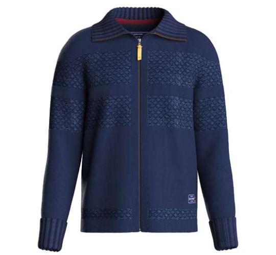Job Lot of 76 Brakeburn Men's Navy Knitted Zip Throughs