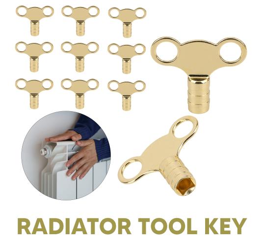 200 Brass Radiator Bleed Keys, 5mm – Heating Valve Tools