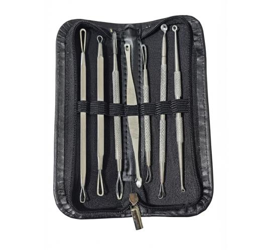 approx 120 pcs facial nail tool set in case