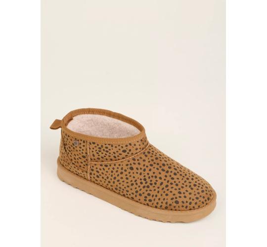 Job Lot of 22 Brakeburn Women's Leopard Spot Faux Suede Slippers (AW24)