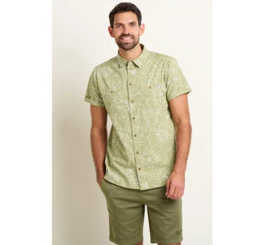 One Off Job Lot of 6 Brakeburn Men's Linear Floral Shirt (S-L)