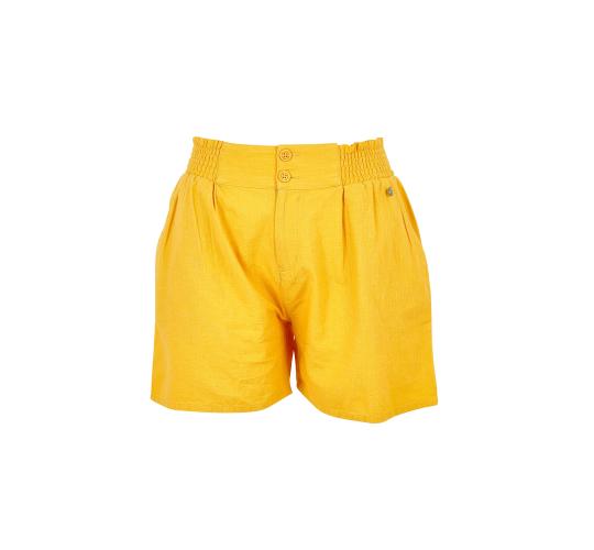 Job Lot of 4 Brakeburn Women's Mustard Elasticated Waist Shorts (SS24)