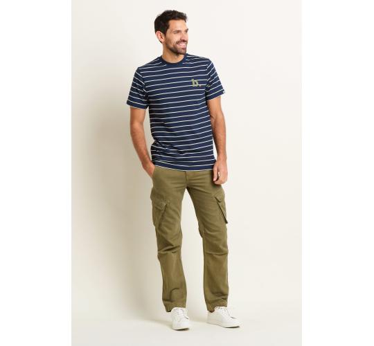 Job Lot of 8 Brakeburn Men's Navy Stripe Tee (SS24)