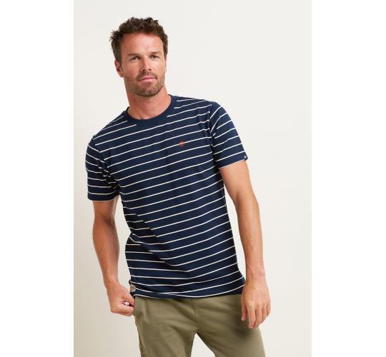 Job Lot of 13 Brakeburn Men's Navy Stripe Tee (AW23)