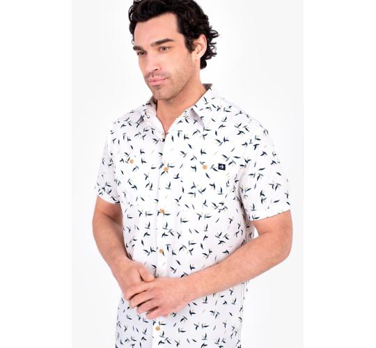 One Off Job Lot of 10 Brakeburn Men's Origami Short Sleeve Shirt (XS-L)
