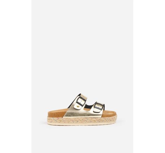 Job Lot of 6 Brakeburn Women's Metallic Flatform Sandal (SS23)