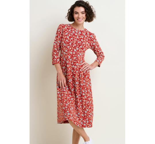 Job Lot of 19 Brakeburn Women's Red & Blue Poppy Midi Dress (AW23)