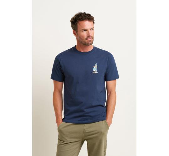 Job Lot of 10 Brakeburn Men's Navy Surfboard Seagull Tee (AW23)