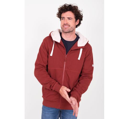 3 x Brakeburn Men's Burgundy Borg Lined Hoodies | AW22