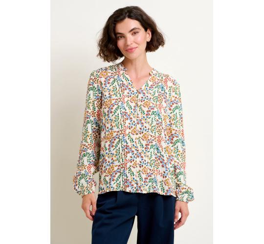 3 x Brakeburn Women's Cream Floral Paisley Blouses | AW23