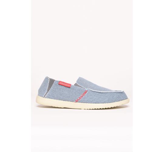 3 x Brakeburn Men's Blue Canvas Slip-On Shoes | S20