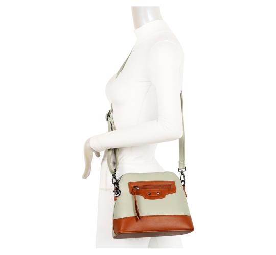 MIX 40 PCS -Medium Size PU Two-toned Cross Body Bag -9343