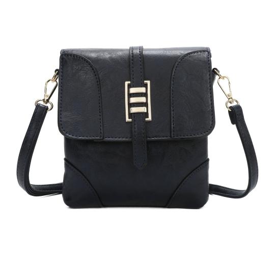 MIX 20 PCS-Small PU Front Flap 2 Compartment Cross Body Bag Shoulder Bag-9124