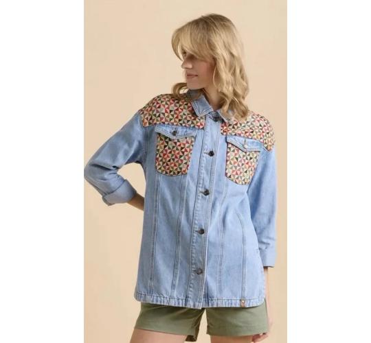 One Off Job Lot of 4 Brakeburn Women’s Patchwork Denim Shackets (Size 8)