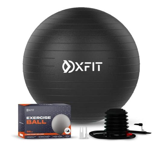 Wholesale Job Lot of 24 OXFIT Anti-Burst Exercise Balls with Foot Pumps (55cm)