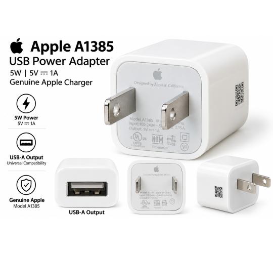 10 X Genuine Apple A1385 USB 1A charger plug usb amercian version