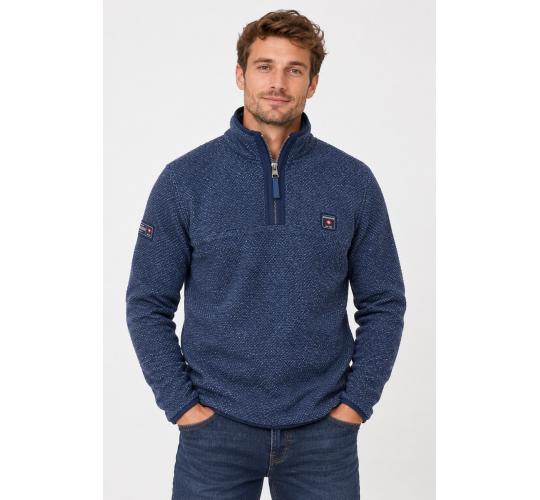 One Off Job Lot of 10 Brakeburn Men’s Textured Knit Quarter Zips (M)