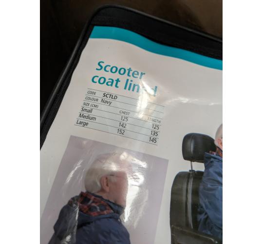 Job Lot 20 x Navy Blue Mobility Scooter Coats – Size Small – Bulk Clearance Stock