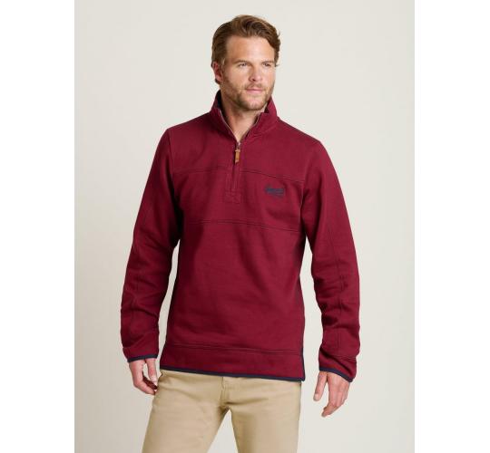 One Off Job Lot of 13 Brakeburn Men’s Burgundy Quarter Zip Sweatshirts (M-XL)