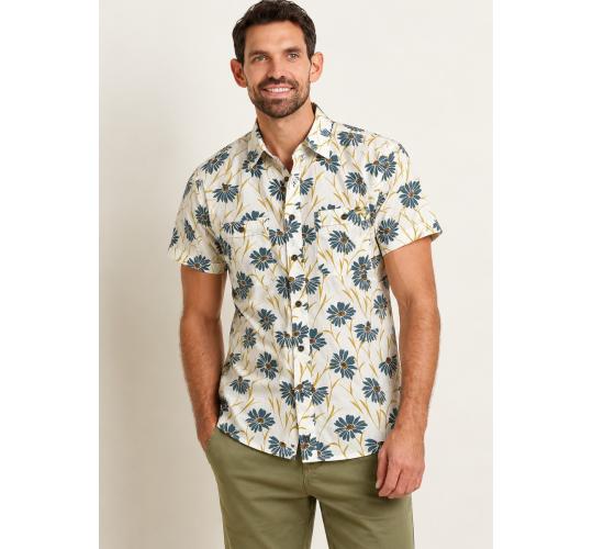 One Off Job Lot of 4 Brakeburn Men's Sunflower Shirts (S-M)