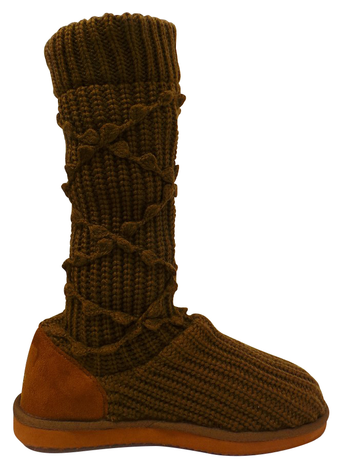 Wholesale Joblot of 10 Voi Jeans Womens Dendera Knitted Boot Chestnut