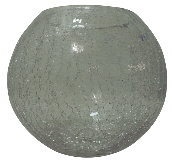 Wholesale Joblot of 16 Tbl 16cm Crackled Glass Goldfish Bowls