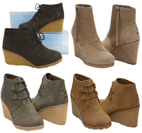 toms wedges boots