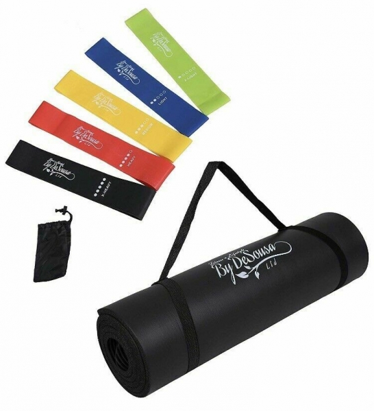 Joblot Of 20 Fitness By De Sousa Yoga Mat Free Resistance Band