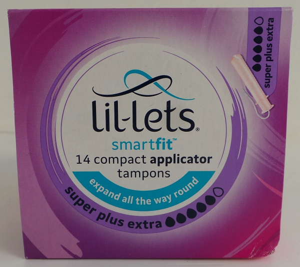 Joblot of 60 LilLets SmartFit Compact Applicator Tampons Super Plus E